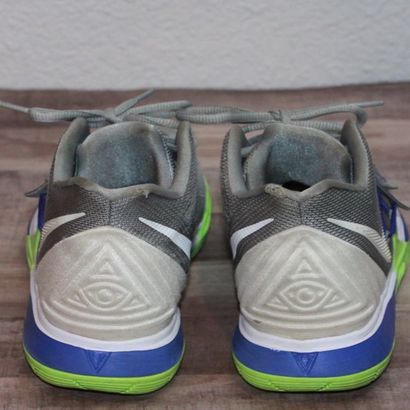Nike Boys Kyrie 5 Wolf AQ2456-099 Grey Lime Blast Basketball Sneakers Size 6 Y - Picture 5 of 12